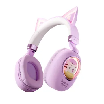 Kiddoboo Delulu Bluetooth Headphones Disco Pink (KBMS632PNK)