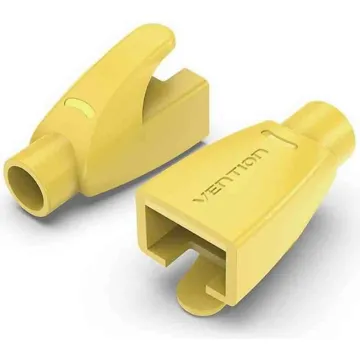 VENTION RJ45 Strain Relief Boots Yellow PVC Type 50-Pack (IODY0-50) (VENIODY0-50)