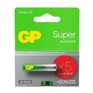 GP Super Alkaline G-TECH LR03 / AAA Alkaline Battery 20pcs (GPB20951)