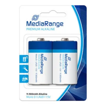 MediaRange Premium Alkaline Batteries Mono D|LR20|1.5V Pack 2 (MRBAT109)