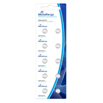 MediaRange Premium Alkaline Coin Cells AG4|LR626|1.5V Pack 10 (MRBAT111)