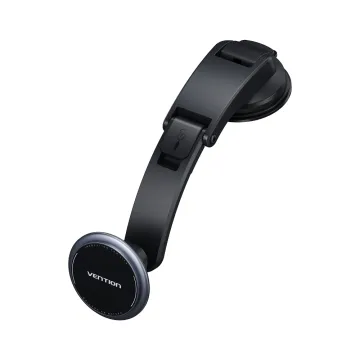 VENTION Car Magnetic Phone Holder Shock-Absorbing Type, Tir Vent Clip Type, Gray (KSPH0) (VENKSPH0)