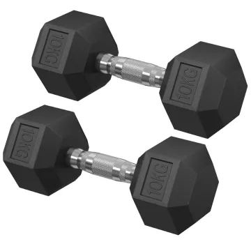 Songmics σετ 2 Αλτήρες 10 κιλών, μαύρο (SYL010B01) (SNGSYL010B01)