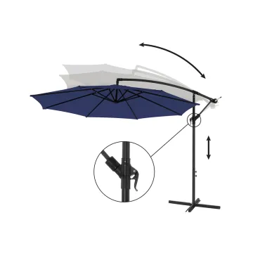 Songmics Ομπρέλα Κρεμαστή Στρογγυλή 180 g/m² Navy Blue (GPU116L01) (SNGGPU116L01)