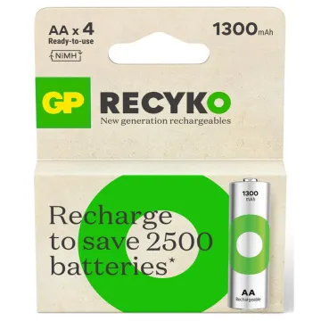 GP ReCyko 2100mAh rechargeable batteries AA / R6 Ni-MH (GPB21001)
