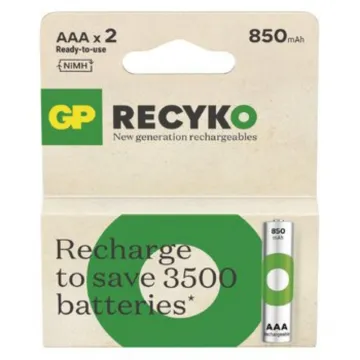 GP ReCyko 3000mAh rechargeable batteries D/R20 Ni-MH (GPB20981)