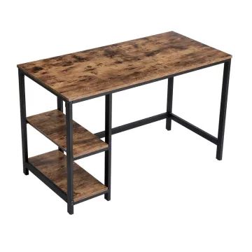 Vasagle Μεταλλικό Γραφείο με 2 Ράφια 120 x 60 x 75 cm (LWD47X) (VASLWD47X)