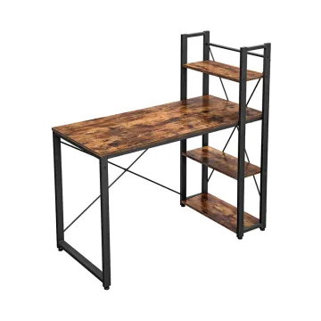 Vasagle Μεταλλικό Γραφείο με 4 Ράφια 120 x 60 x 120 cm (LWD48X) (VASLWD48X)