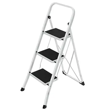 Songmics Σκάλα 3 Bαθμίδων (GSL03WT) (SNGGSL03WT)