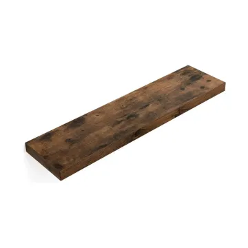 Vasagle Επιτοίχιο Ξύλινο Ράφι 80 x 20 x 3.8 cm Χρώματος Σκούρο Καφέ (LWS28BX) (VASLWS28BX)