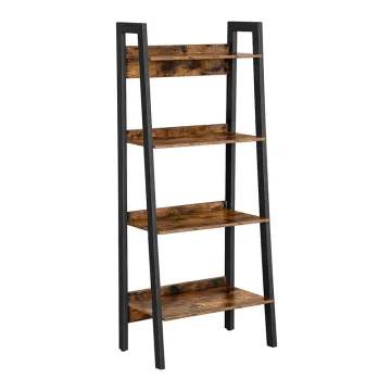Vasagle Μεταλλική Βιβλιοθήκη με 4 Ξύλινα Ράφια 56 x 34 x 137.5 cm (LLS054X01) (VASLLS054X01)