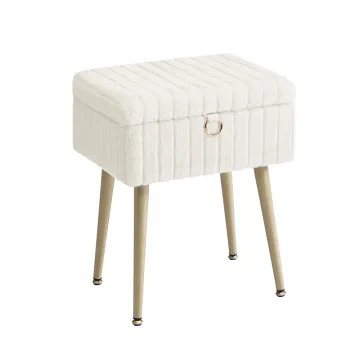 Songmics σκαμπό - τουαλέτας λευκό (cream white) (LOM505WZ02) (SNGLOM505WZ02)