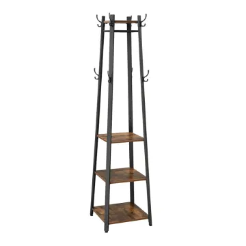 Vasagle Μεταλλικός Καλόγερος με 3 Ράφια 45 x 45 x 181 cm (LCR80X) (VASLCR80X)