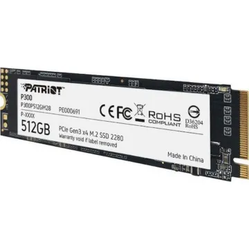 Patriot P300 SSD 512GB M.2 NVMe PCI Express 3.0 (P300P512GM28) (PATRP300P512GM28)
