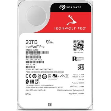 Εσωτερικός Σκληρός Δίσκος SEAGATE 3.5'' 20TB Ironwolf PRO (ST20000NT001) (SEAST20000NT001)