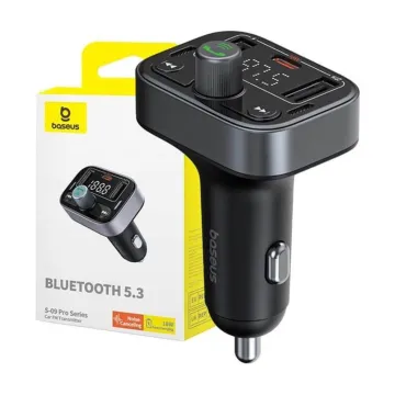 Baseus FM Transmitter Αυτοκινήτου με Bluetooth S-09 Pro (C10762200113) (BASC10762200113)