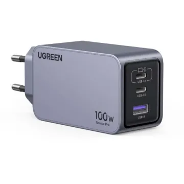 Ugreen Qi2 2-in-1 inductive charger W702 for Iphone AirPods 15W gray (35316) (UGR35316)