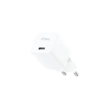 ttec SmartCharger GAN 30W PD USB-C Travel Fast Charger White (2SCG30B) (TTEC2SCG30B)