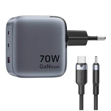 VENTION 2-Port USB (C + A) GaN Charger (30W/30W) EU-Plug Pink (FEQP0-EU) (VENFEQP0-EU)