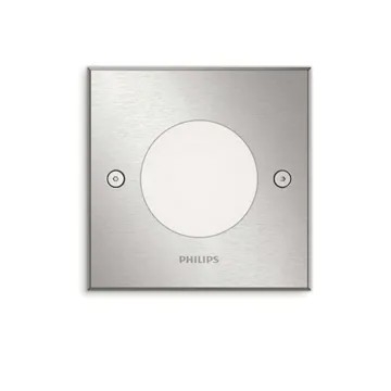 Philips Χωνευτό Φωτιστικό Σποτ Εδάφους Tετράγωνο myGarden Crust 2700K IP67 3W Inox (915005395601) (PHI915005395601)