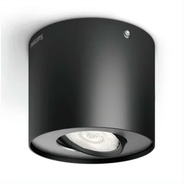 Philips Φωτιστικό Οροφής Σποτ myLiving Phase 2700K 500lm 4.5W Black (PHI533003016)