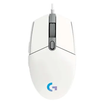Logitech Gaming Mouse G102 LightSync RGB White (910-005824) (LOGG102WH)