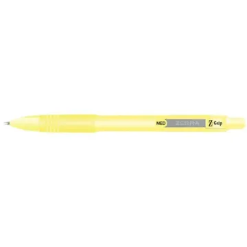 Zebra Στυλό Ballpoint Pastel Yellow 1.0mm με Μπλε Μελάνι Z-Grip Smooth (ZB-91805) (ZEB91805)