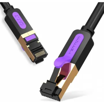 VENTION Cotton Braided Cat.8 SFTP Patch Cable 3M Black (IKGBI) (VENIKGBI)