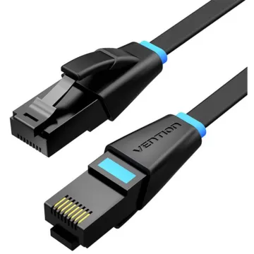VENTION Flat Cat.6 UTP Patch Cable 0.5M Black (IBJBD) (VENIBJBD)