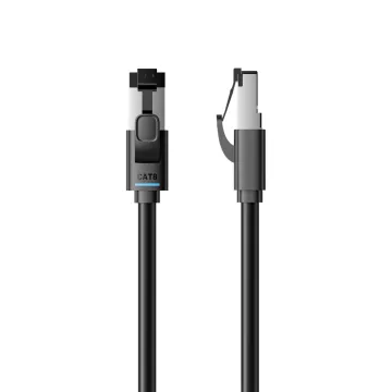 VENTION Ultra-Flexible Cat8 SFTP Ethernet Patch Cable 0.5M Black (IKRBD) (VENIKRBD)