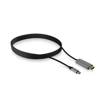 Raidsonic ICY BOX Active USB-C to HDMI Cable (1.8 m), UHD (2160p), HDCP 2.2 (IB-CB020-C) (ICYBIB-CB020-C)