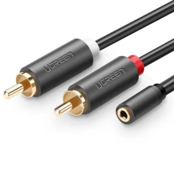 Ugreen Καλώδιο 3.5mm male - 3.5mm male Μαύρο 1m (10772) (UGR10772)