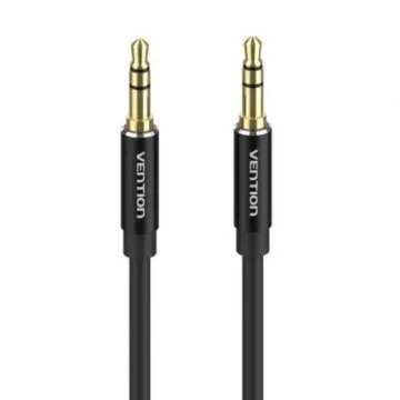 VENTION 3.5mm Male to Male Audio Cable 1.5M Black Aluminum Alloy Type (BAXBG) (VENBAXBG)