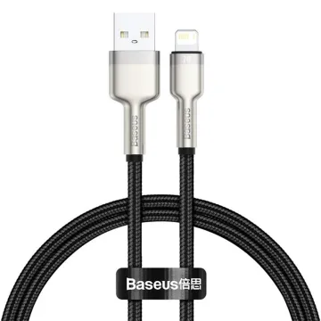 Baseus Braided USB to Lightning Cable Μαύρο 2m (CALJK-B01) (BASCALJK-B01)