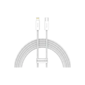 Baseus USB-C cable for Lightning Dynamic Series, 20W, 2m (white) (CALD000102) (BASCALD000102)