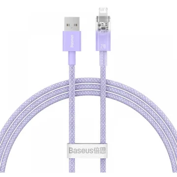 Baseus Fast Charging cable USB-A to Lightning Explorer Series 1m 2.4A purple (CATS010005) (BASCATS010005)