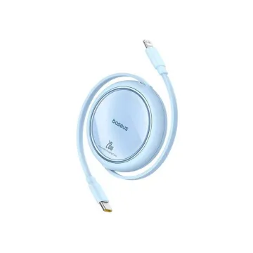 Baseus Retractable USB-C to Lightning Cable 20W Μπλε 1m (P10364501311-00) (BASP10364501311-00)