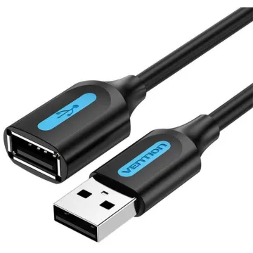 VENTION USB 3.1 Type-A Male to USB-C Female Adapter with Lanyard Gray Aluminum Alloy Type (CUAH0) (VENCUAH0)