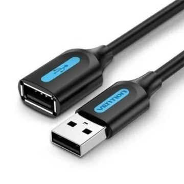 VENTION Nylon Braided USB 2.0 C Male to C Male 5A Cable 2M Black Zinc Alloy Type (CTYBH) (VENCTYBH)