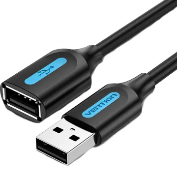 VENTION Nylon Braided USB 2.0 C Male to C Male 5A Cable 2M Black Zinc Alloy Type (CTXBH) (VENCTXBH)