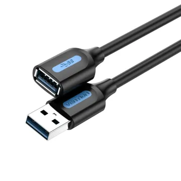 VENTION USB 2.0 A Male to C Male 3A Cable 0.25M Blue PVC Type (CTWSC) (VENCTWSC)