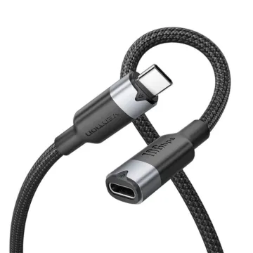 VENTION Flat USB3.0 Extension Cable 1.5M Black (VAS-A13-B150) (VENVAS-A13-B150)