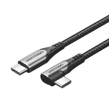 VENTION USB 3.2 Gen2 C Male to C Male 10Gbps Cable 1M Black Aluminum Alloy Type (TRGBF) (VENTRGBF)