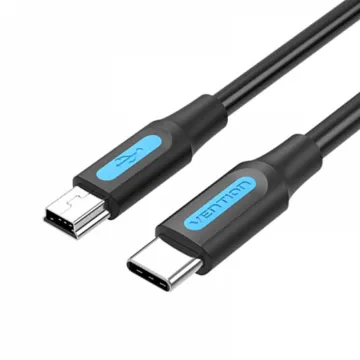 VENTION USB 2.0 A Male to C Male 6A Cable 2M Black Aluminum Alloy Type (CTOBH) (VENCTOBH)