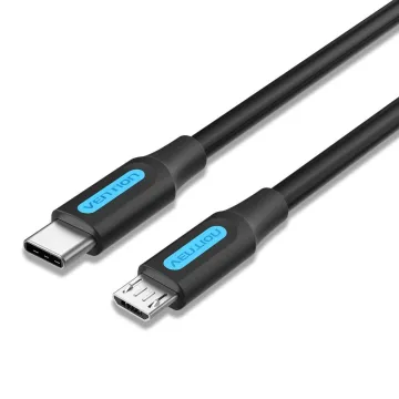 VENTION USB 3.0 A Male to C Male Cable 2M Black PVC Type (COZBH) (VENCOZBH)