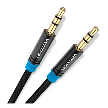 VENTION Nylon Braided Type-C to Type-C 3A Cable 1.5M Black LED Type (TAUBG) (VENTAUBG)