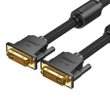 VENTION Cotton Braided 3.5mm Male to Male Audio Cable 2M Black Metal Type (High-End Series) (P350AC200-B-M) (VENP350AC200-B-M)