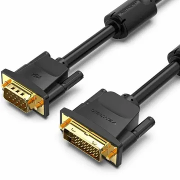 VENTION Cotton Braided 3.5mm Male to Male Audio Cable 1.5M Black Metal Type (High-End Series) (P350AC150-B-M) (VENP350AC150-B-M)