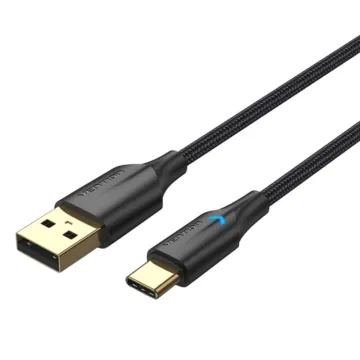 VENTION USB 2.0 A Male to Micro B Male 2A Cable 0.25M Black (CTIBC) (VENCTIBC)