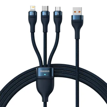 Baseus USB Cable For Lightning Cafule, 2.4a, 2m Green (CALJK-B06) (BASCALJK-B06)